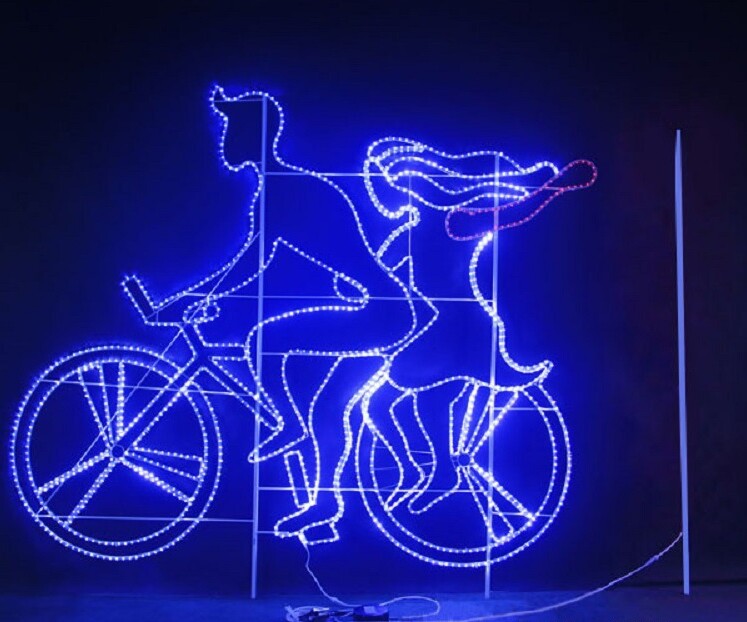 灯光节单车造型灯